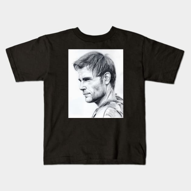 Mick Rawson Kids T-Shirt by AlieBlackArt